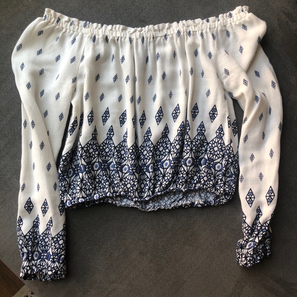 H&M Off Shoulder Crop Top